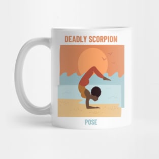 Deadly Scorpion Yoga Pose Mug